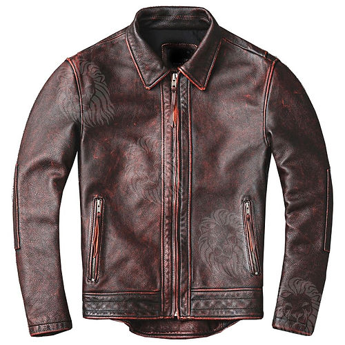 Men’s Genuine Leather Jacket Vintage Lion Heart Group